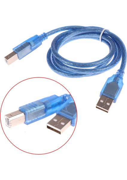 0.3/0.5/1/1.5m USB 2.0 Tip A Erkek - B Erkek Yazıcı Kablosu Kablosu Kısa Kablo (Yurt Dışından)