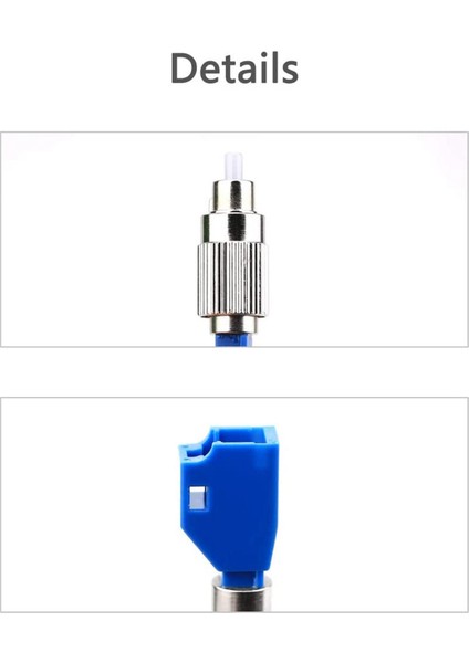 Fiber Optik Dönüştürücü Adaptör-2 x Görsel Arıza Tespit Adaptörü-Mavi ve Gümüş (Yurt Dışından)