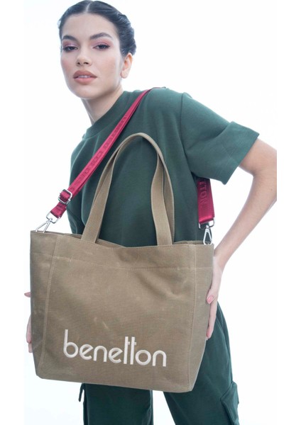 Benetton Kadın Kol Çantası Hardal BNT1163