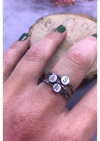 Harfli Gümüş Yüzük C Harfi 925 Ayar Ayarlı Yüzük fırsatları