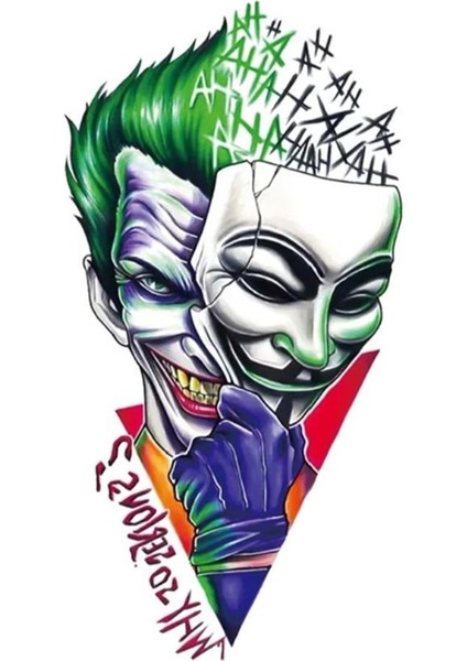 Geçici Joker Dövme Tattoo