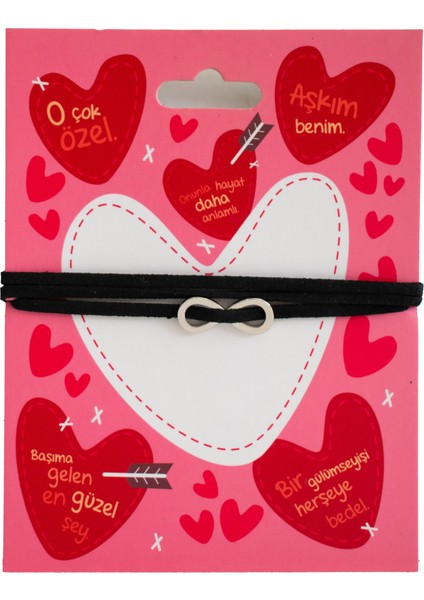 Siyah Ipli Sonsuzluk Kolye