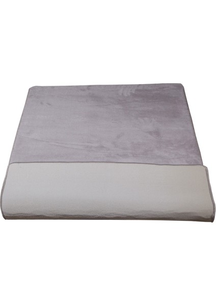 Elite Gri 80X150 cm Peluş Banyo Paspası Kaymaz Tabanlı Pufidik Banyo Halısı Büyük Ebat fırsatları