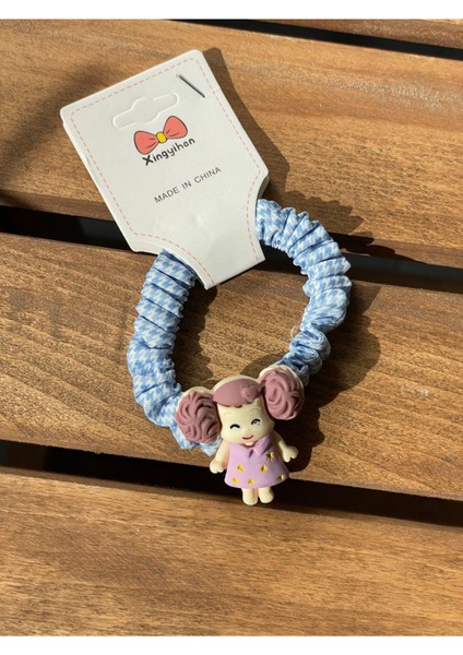 Büzgülü Figürlü Lastik Toka Mavi SBT1745