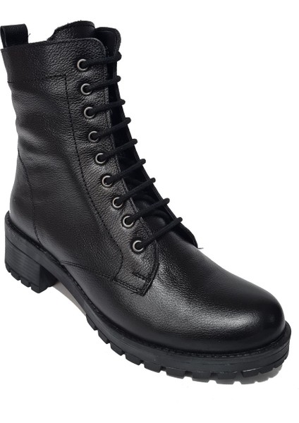 Bağcıklı Fermuarlı Deri Kadın Bot MARKA-837 fiyatları