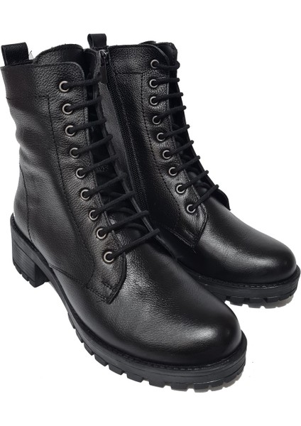 Bağcıklı Fermuarlı Deri Kadın Bot MARKA-837 modelleri