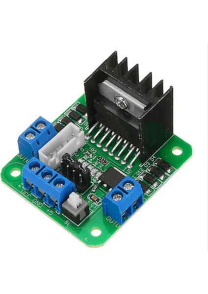 L298N Yeşil Çift H Bridge DC/Step Motor Sürücü Kartı