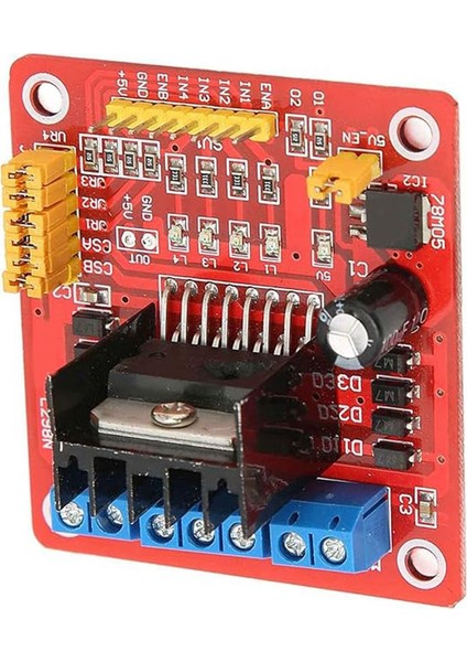 L298N Çift H Köprülü DC Step Motor Sürücü Kartı