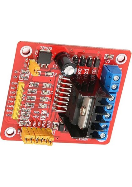 L298N Çift H Köprülü DC Step Motor Sürücü Kartı