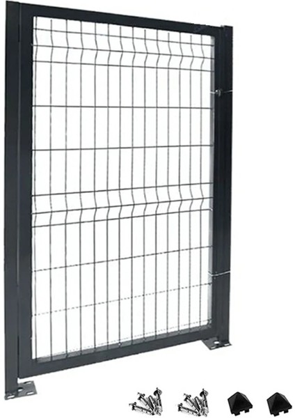Kanatlı Hazır Panel Çit Kapı Antrasit - Bahçe Kapısı - Panel Tel Çit Kapı fırsatları