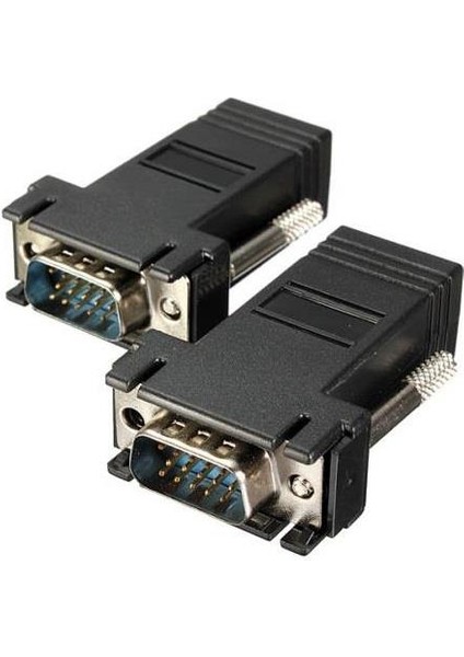 RJ45 VGA Ekleme Ek 30 Metre Uzatıcı Cat5/6 Monitör Extender - 2 Adet