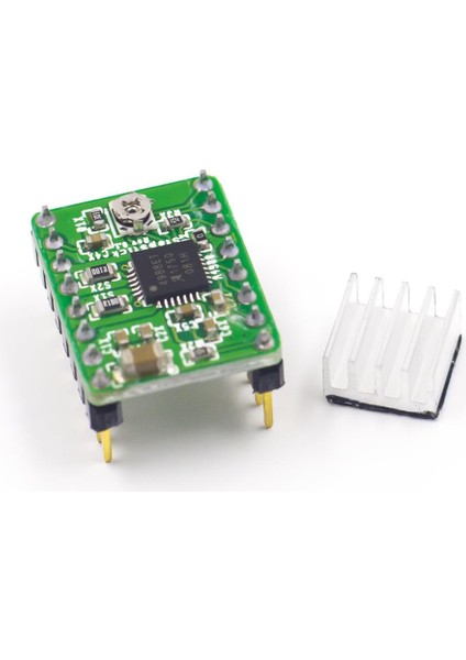 A4988 2A Yeşil Soğutuculu Step Motor Sürücü Kartı 3D Yazıcı/CNC Uyumlu