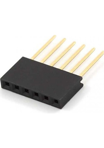6 Pin 11 mm Uzunluğunda Stackable Dişi Header