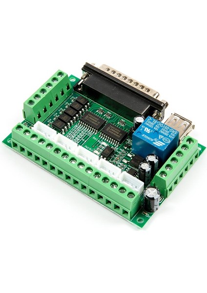 Mach3 5 Eksenli CNC Step Motor Sürücü Kartı (USB Kablo Dahil)