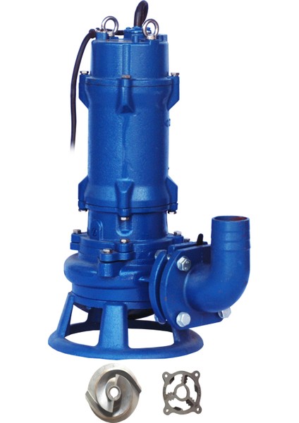 Impo Cwq 100-15-7.5 Yüksek Debili Öğütücülü Döküm Gövdeli 10HP Drenaj Pompası