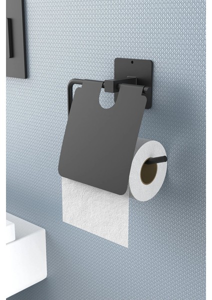 Yapışkanlı Kapaklı Tuvalet Kağıdı Tutacağı/tuvalet Wc Kağıtlık
