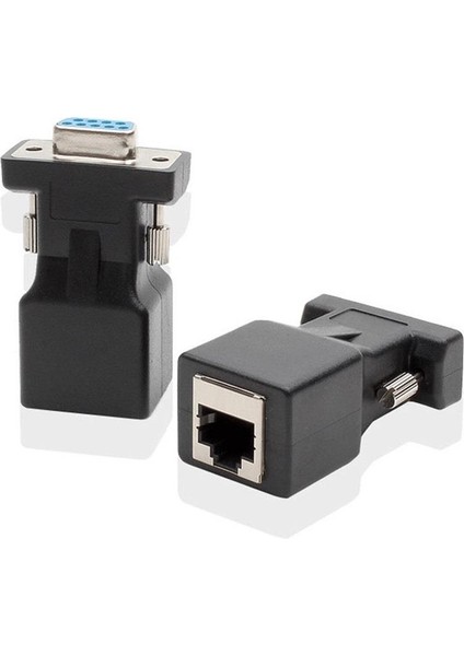 RS232 To RJ45 9 Pin Ethernet Adaptör Ekleme Ek Uzatıcı Extender Çevirici Dönüştürücü 30M fiyatları