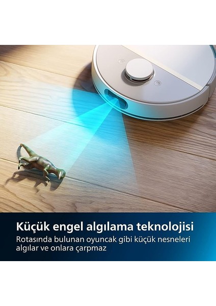 7000 Serisi Aqua Islak ve Kuru Temizlik Robotu, Güçlü 5200 Mah Li-Ion PIL,5000 Pa Emiş Gücü, 360 Lazer Navigasyon, EPA11 Filtre, Homerun Mobil Uygulaması