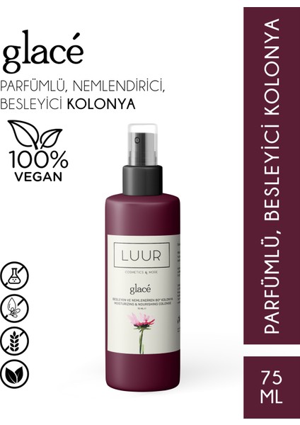 Glacé Besleyen ve Nemlendiren 80° Kolonya