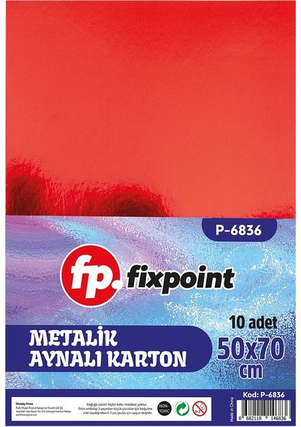 Metalik Ayna Karton 50 x 70 10LU Fi x point P 6836