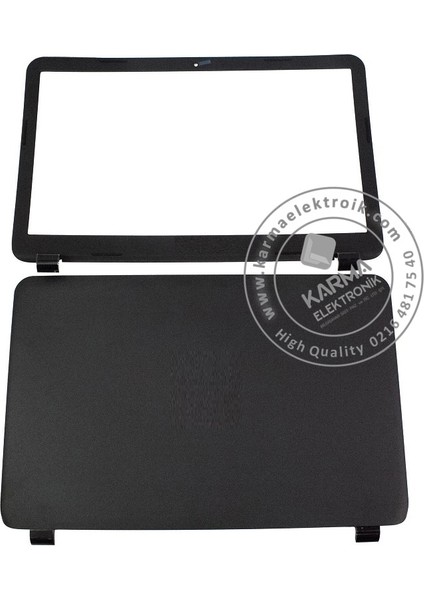 Hp RB005NT, 15-RB006NT, 15-RB007NT LCD Cover - Bezel Siyah Set