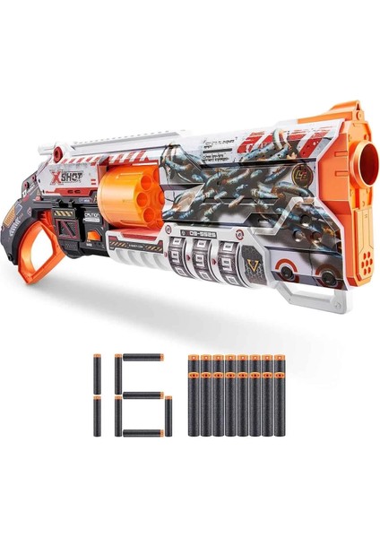 Oyuncak Tabanca X-Shot Skins Lock Blaster 16 Dartlı