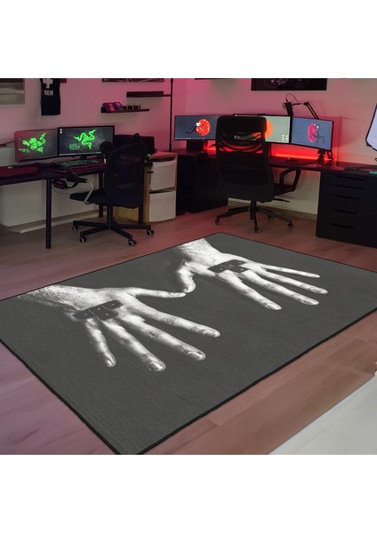 Dekoratif Özel Tasarım Yıkanabilir,ince, Kaymaz Tabanlı, Modern Genç Oda Halısı modelleri