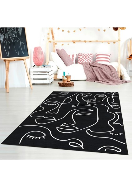 Modern Dekoratif Yıkanabilir Kaymaz Taban Halı – İnce, Yumuşak Salon Halısı, Mutfak Halısı ve Yolluk modelleri