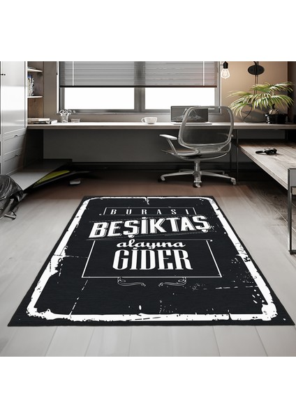 Dekoratif Özel Tasarım Yıkanabilir,ince, Kaymaz Tabanlı, Modern Genç Oda Halısı
