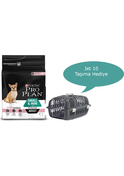Small Sensitive Somonlu Yetişkin Köpek Maması 3 kg + Taşıma Çantası