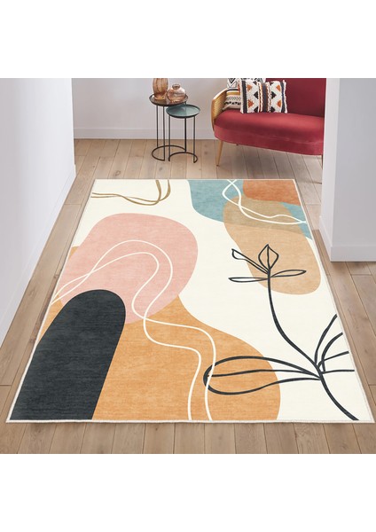 Dekoratif Özel Tasarım Yıkanabilir,ince, Kaymaz Tabanlı, Modern Genç Oda Halısı fiyatları