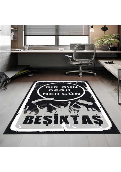 Dekoratif Özel Tasarım Yıkanabilir,ince, Kaymaz Tabanlı, Modern Genç Oda Halısı