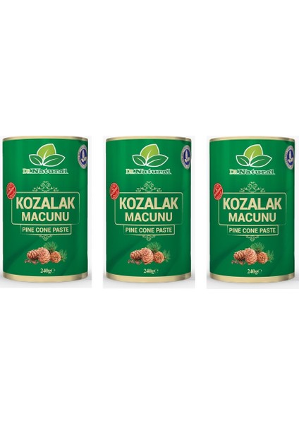 Dr. Natural Çam Kozalağı Macun Kozalak Macunu 240 Gr. ( 3 Adet )