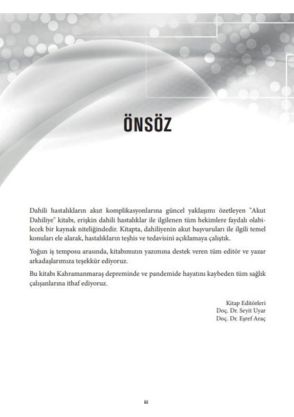 Dahuder Akut Dahiliye modelleri