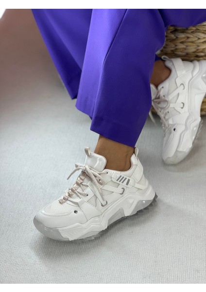 Bold Beyaz Bağcıklı Kadın Sneaker modelleri