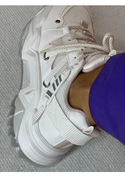 Bold Beyaz Bağcıklı Kadın Sneaker indirimleri