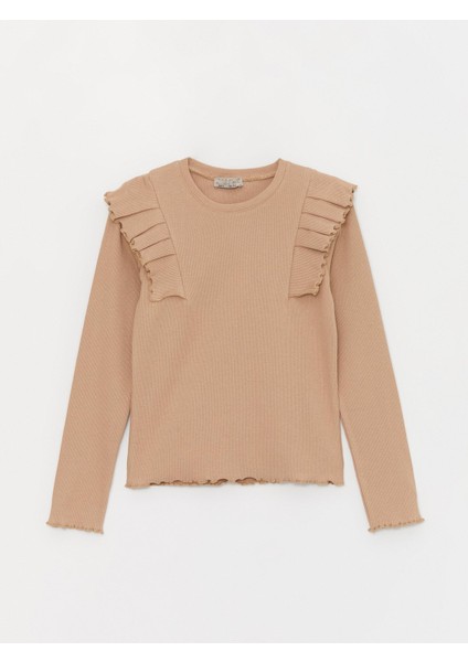 Kız Çocuk Kaşkorse Fırfırlı Bel Boy SweatShirt