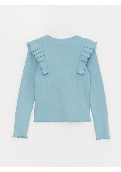 Kız Çocuk Kaşkorse Fırfırlı Bel Boy SweatShirt