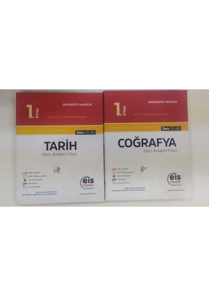 Eis Yayınları Yks Tarih 1. Kitap Daf+Eis Yayınları Yks Coğrafya 1. Kitap Daf