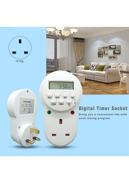 Adet Soket 13A Ingiliz Standart Döngü Zamanlayıcı Anahtarı Hong Kong Zamanlama Dönüşüm Et, Ingiltere Tak (Yurt Dışından) fiyatları