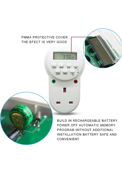 Adet Soket 13A Ingiliz Standart Döngü Zamanlayıcı Anahtarı Hong Kong Zamanlama Dönüşüm Et, Ingiltere Tak (Yurt Dışından) fırsatları