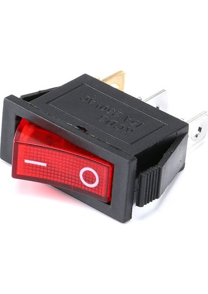 Adet Kcd3 Açma-Kapama 3pin Rocker Anahtarı 16A / 250V Yeşil Kırmızı Işıklar 16A/20A 250V/125VAC (Yurt Dışından) fırsatları