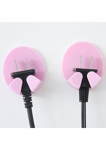 Plastik Yapışkanlı Priz Duvar Kanca Askı Organizatör Ev Ofis Pembe (Yurt Dışından) fiyatları