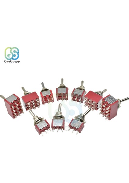 Geçiş Anahtarı Mini Anahtarlar 2 Pozisyon 3 Pozisyon Mandallama Anahtarı MTS-102/103/202/203/302/303/402/403 On-On On-Off-On Spdt Dpdt (Yurt Dışından)