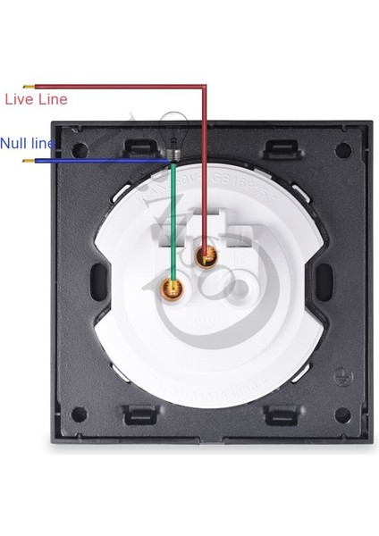 Coswall 1 Gang 1 Yollu Rastgele Tıklama Açık/kapalı Duvar Işık Anahtarı LED Göstergesi ile Şövalye Siyah Kristal Temperli Cam Panel (Yurt Dışından)