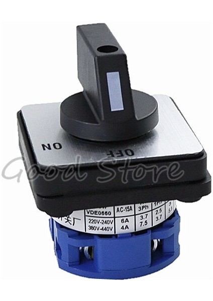 Yüksek Kaliteli LW26-20/1 Açık/kapalı 2 Pozisyon 2 Kutuplu 4 Terminal Ca-10 440V Ui 660V 20A Döner Kam Anahtarı (Yurt Dışından) fırsatları