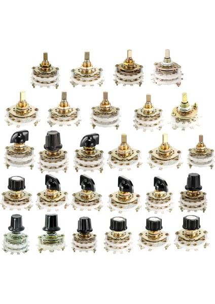 Uxcell 1/4 Adet Döner Anahtar Seçici 2 Kutuplu 3/4/5/6/8/9/10/11 Pozisyon Seçilebilir 1-2 Güverte Bant Kanalı Kolayca Döndürülür (Yurt Dışından)