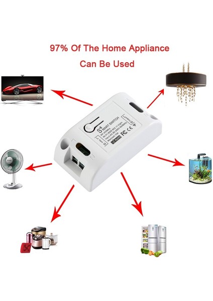 Qıachıp Evrensel Wifi Duvar Anahtarı 433 Mhz Kablosuz Uzaktan Kumanda Domotica Işık Akıllı Ev Rf Röle Modülü Alexa Dıy ile Çalışmak (Yurt Dışından) indirimleri