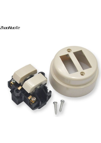Adet Ev Geliştirme Retro Tek Çift Kontrol Sur Basmalı Düğme Anahtarı Duvar Lambası Eski Moda Işık Anahtarı 10A250V (Yurt Dışından) modelleri