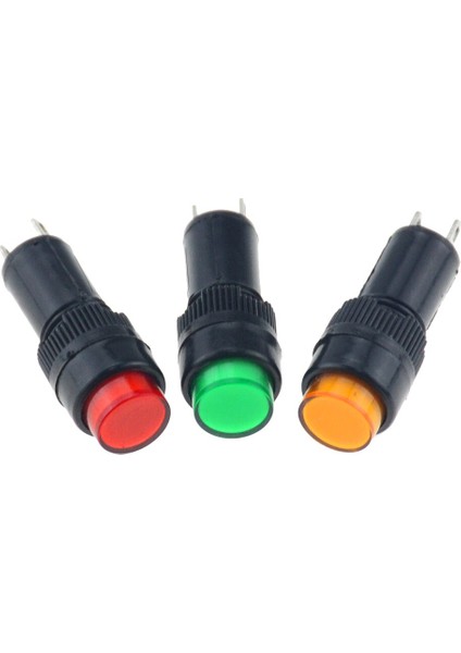 Adet NXD-211 Hiçbir Tel Anahtarı Aksesuarları LED Metal Gösterge Işığı 10MM Su Geçirmez Sinyal Lambası 12V 24V 220V Gösterge Lambası (Yurt Dışından)